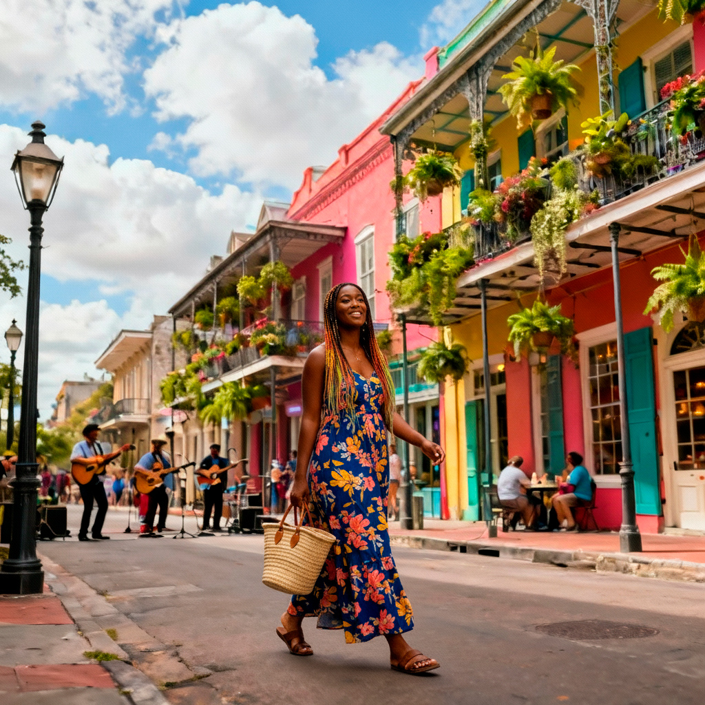 Photo illustrating the article "Solo in New Orleans"