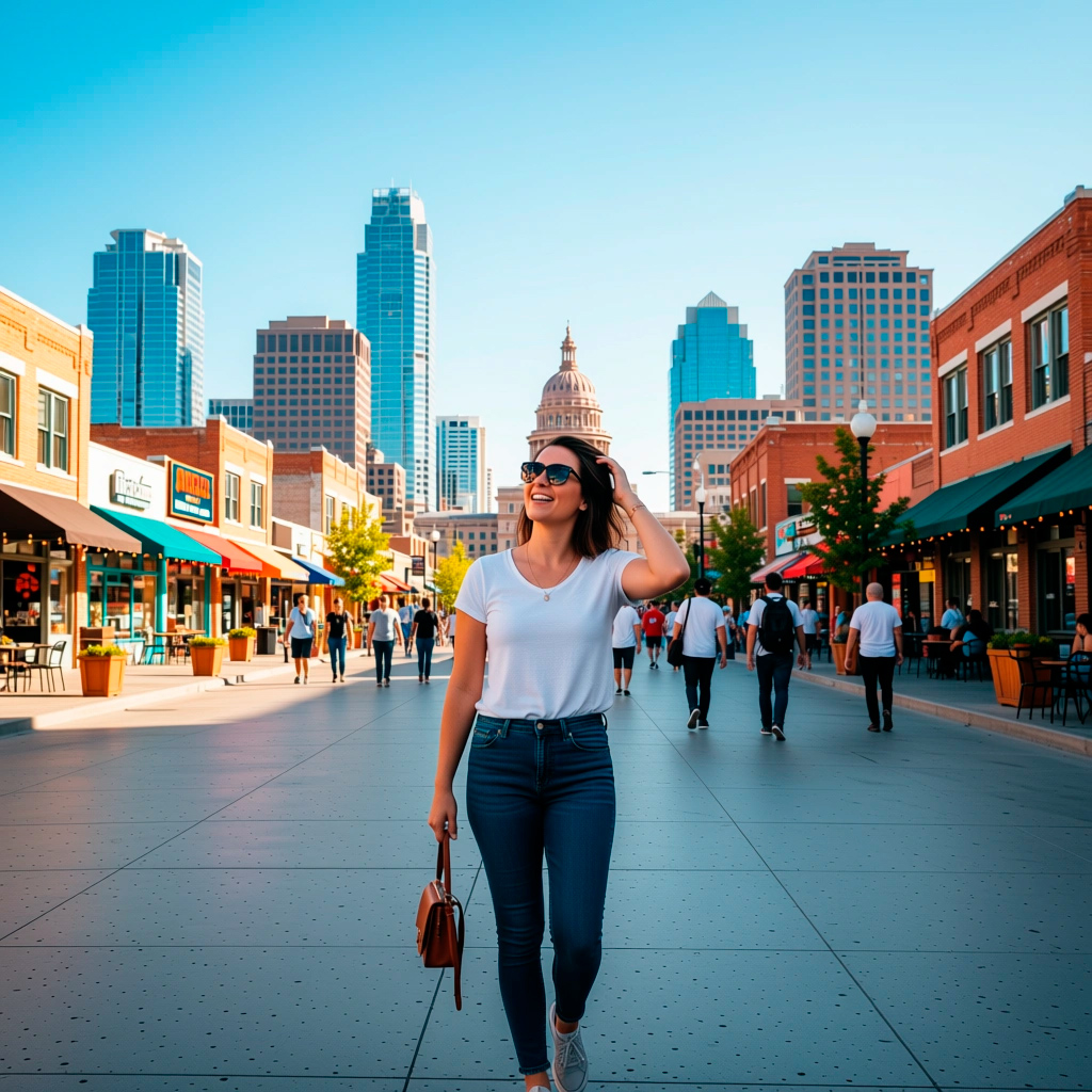Photo illustrating the article "Solo in Austin"